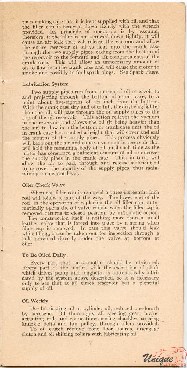 1911 Studebaker E-M-F 30 Operation Manual Page 9